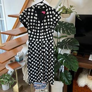 Betsy Johnson polka dot pinup dress